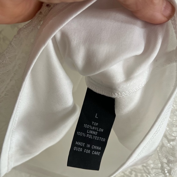 Ivory lace lined blouse - Picture 4 of 4